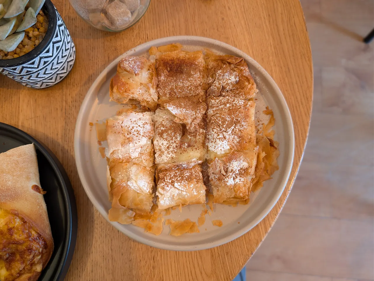 A tray of freshly made Greek sweets, part of Thessaloniki's dessert culture