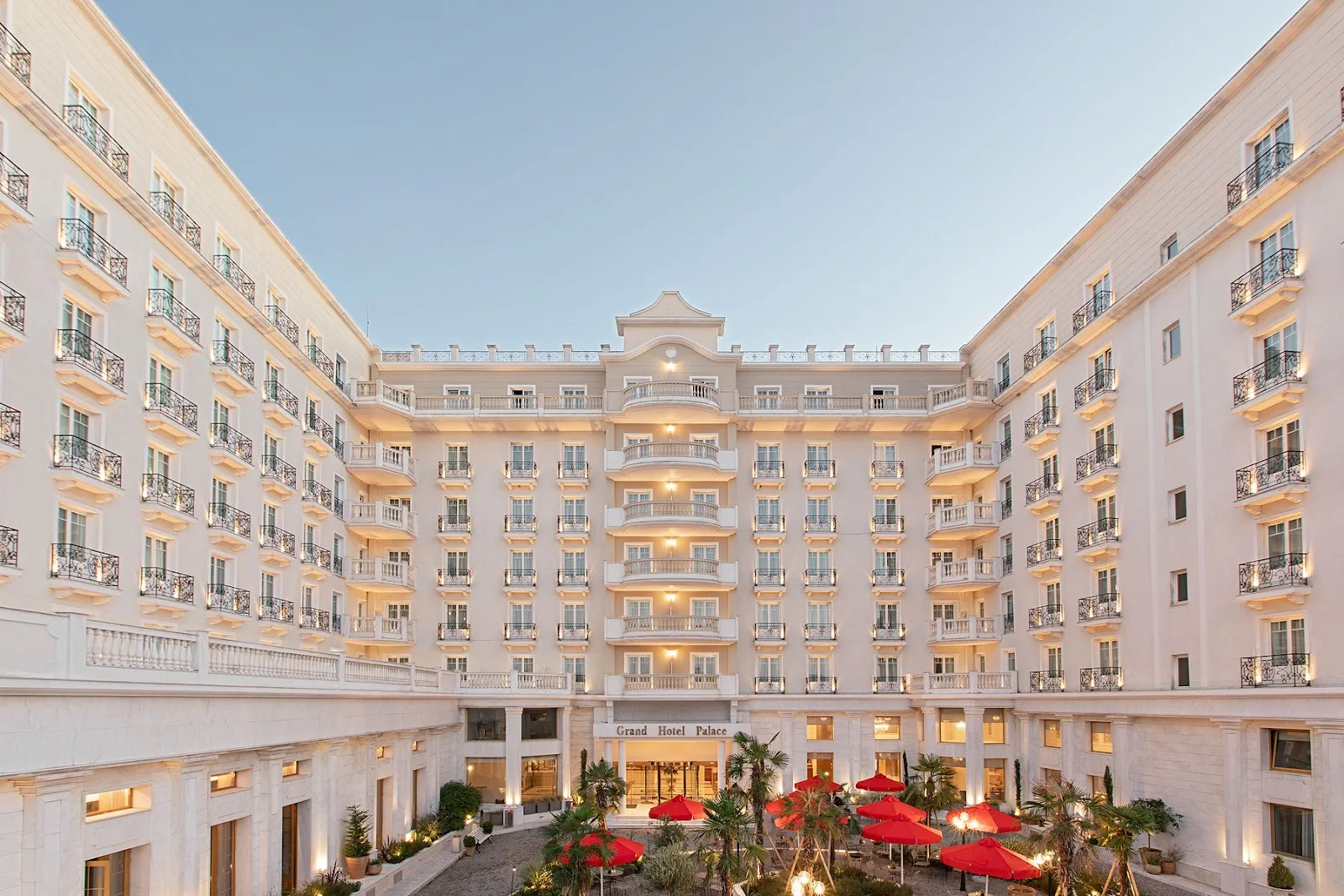Grand Hotel Palace exterior on Monastiriou Avenue, Thessaloniki