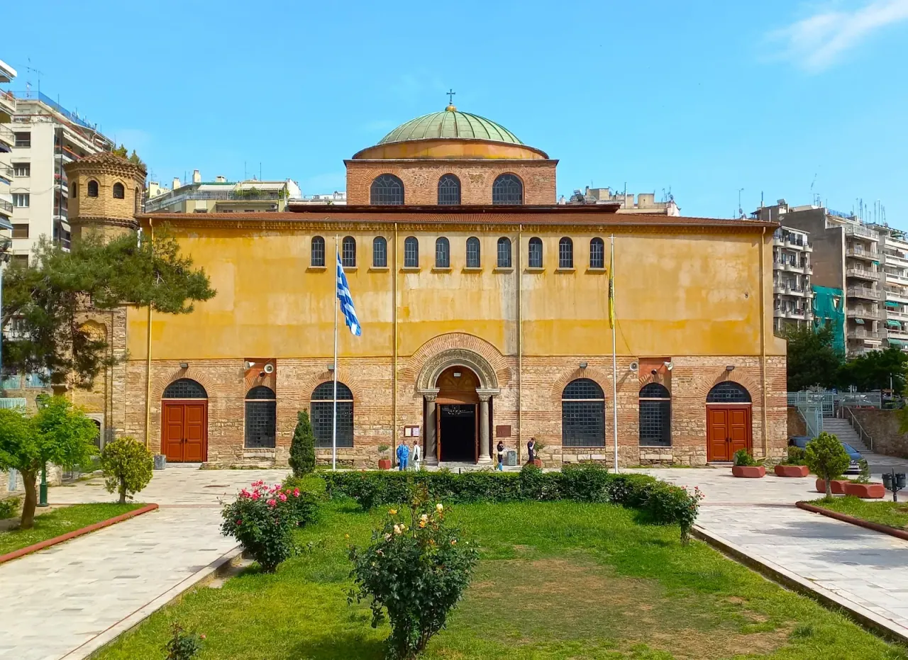 The Byzantine Hagia Sophia church in Thessaloniki